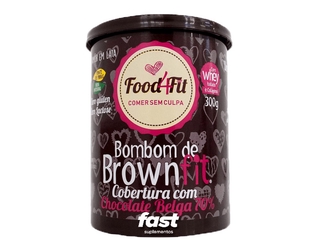 Bombom Brownfit Com Chocolate Belga 70% 300g Food4fit