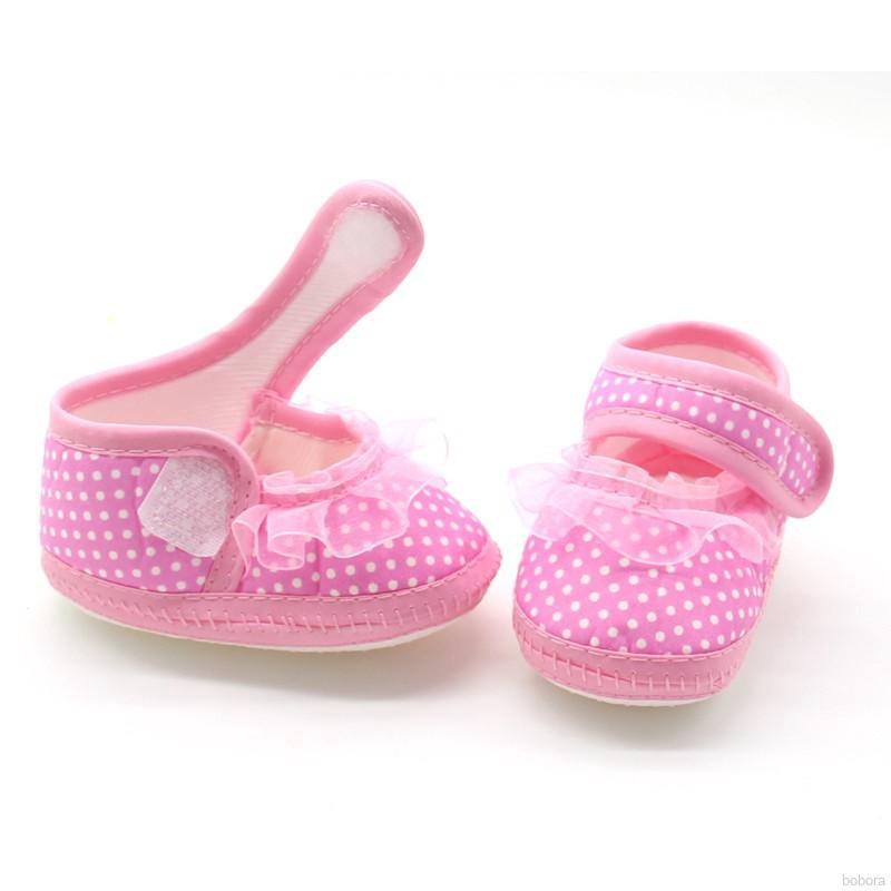 BOBORA Sapatos Calçados Verão Bebê Menina Pano De Sola Macia Da Criança Arco Flor Primeira Walker (5)