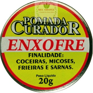Pomada Enxofre Curador Coceiras Micoses Frieiras e Sarnas (1)