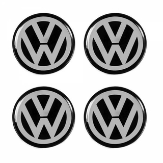 Jogo 4 Emblemas De Calotas Adesivo Resinado Volkswagen 48mm Vw Gol Polo Voyage Saveiro Parati Logus Golf Up (1)