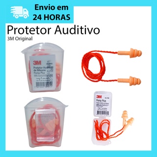 Protetor Auricular Plug Silicone Pomp Plus C/ Cordão 3m