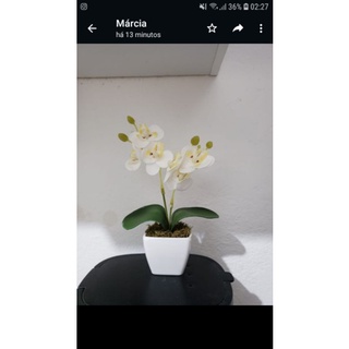 Arranjo de MINI Orquídea Artificial Com Vaso e Plantinha \ Para Decoração de Ambientes\Casa Escritório (7)