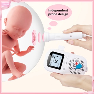 Cuidado do bebê com detector de batimentos cardíacos fetal Doppler