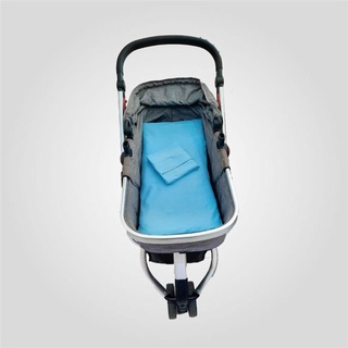 Capa para Carrinho de Bebê em Malha 100% Algodão Azul Arrumadinho Enxovais