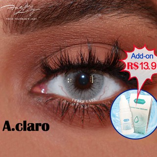 freshlady lentes de contato elegantes de cores naturais são usadas na maquiagem dos olhos todos os anos