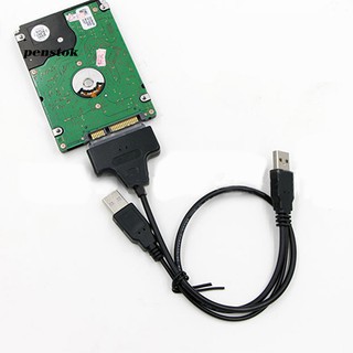 Cabo Adaptador / Conversor USB 2 0 para 2,5” 22 7 15 Serial ATA SATA 2 0 HDD / SSD (6)