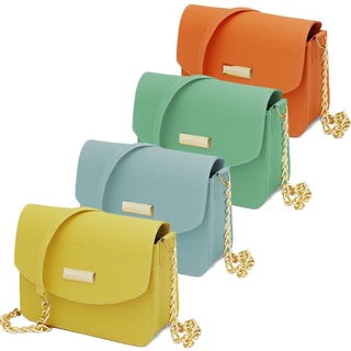 Bolsa feminina Mini bag estilo blogueira alça ombro com corrente