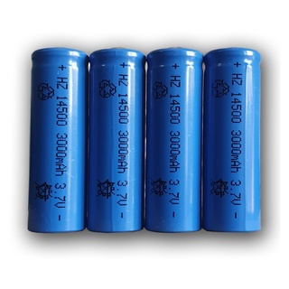 Baterias 14500 3,7v 3000mah Li-ion - Recarregável 4 Unidades