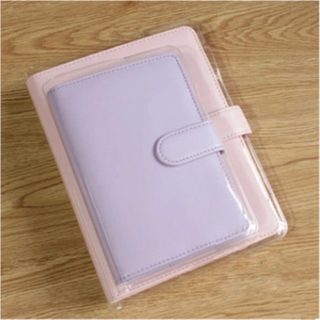 A5/A6 Clear PVC Cover for Macaron Notebook Binder Jacket Protective Case Film (1)