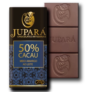 Chocolate Artesanal Jupará 50% Cacau - Meio Amargo