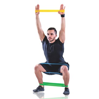 Kit 5 Faixas Elastica Mini Band Elastico Musculação Funcional Exercício Yoga Fisioterapia Q-1729 (5)