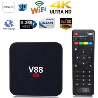 V88-Android Caixa Smart Tv Wifi Media Player 4k Rk3229 2g + 16g (1)