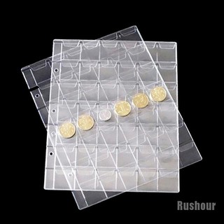 Rushourcaixa De Plástico Transparente Com 42 Bolsos Para Guardar Moedas / Dinheiro / Álbum