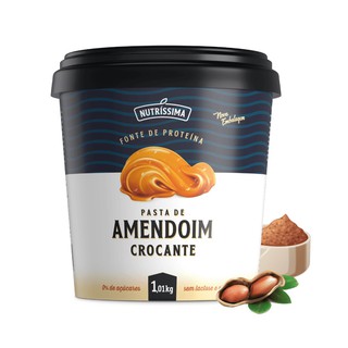 Pasta de Amendoim Integral Crocante - Nutríssima - 1,01Kg (VALIDADE 11/06/22)