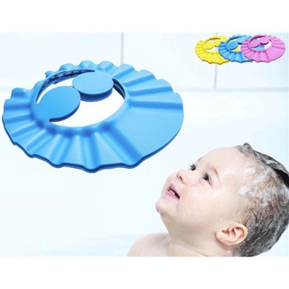 Touca Ajustável Para Banho Bebê Protetor De Ouvido shampoo (2)
