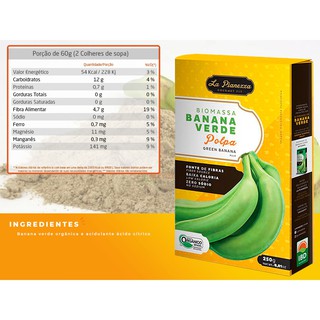 Biomassa De Banana Verde Polpa Orgânico 250g La Pianezza (6)