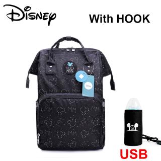 Disney Mickey USB Saco de Fraldas Carrinho Múmia Mochila Sacos de Cuidados com o Bebê Grande Saco de Fraldas (3)
