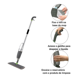 Mop Spray Celeste Com Refil Microfibra Limpa Casa Fácil (3)