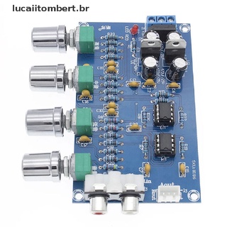 (Luerthot) Ne5532 Preamp Pré-Amplificador De Áudio Placa De Ajuste Duplo Amplificador Ac12V Hifi (Lucaiitombert)