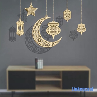 (Jinkeqcool) Pingente De Pendurar Em Formato De Lua / Estrelas / Ramadan Para Decoração Da Casa Kareem