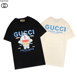 Camiseta De Algodão Gucci Estampa Streetwear Gola Redonda Manga Curta