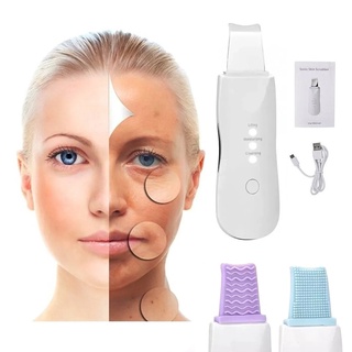 Espátula Facial Ultrassônica para Limpeza de Pele/Peeling/Limpeza Profunda/com Recarga USB/Dispositivo Dermatológico