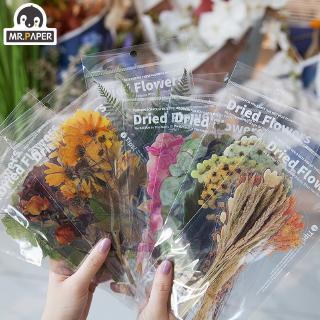 Mr.paper 8 Designs 6Pcs Weekend Flowers Deco Stickers Scrapbooking Styling Bullet Journal Toy Deco Album DIY Stationery Stickers