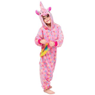 Pijama ou Pantufa de Unicórnio Arco íris Estrela Colorido Infantil Importado Alta Qualidade Pronta Entrega (8)