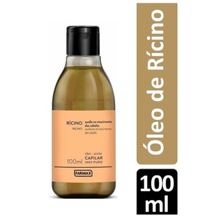 Óleo De Rícino Natural Auxilia No Crescimento Farmax 100ml