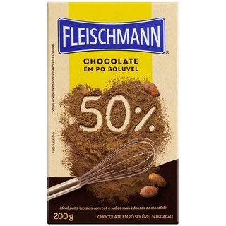 Chocolate em pó soluvel Fleischmann 50% - 200g
