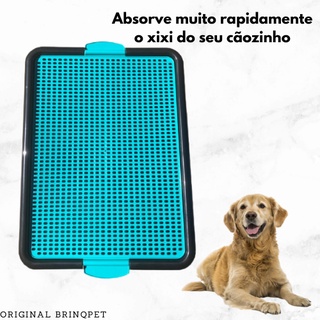 Kit Sanitário Canino Xixi Dog Banheiro Pet Tapete Higiênico Cães Rosa e Verde (7)