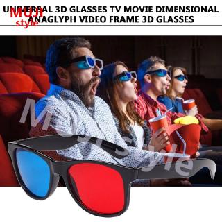 ^^ Universal 3D Glasses TV Movie Dimensional Anaglyph Video Frame 3D Glasses