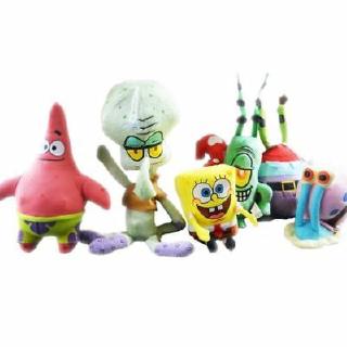 Brinquedos De Pelúcia Bob Esponja Infantil Natal Patrick star Squidward (5)