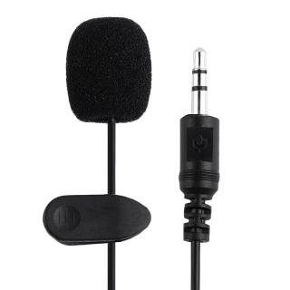 Mini Microfone De Lapela De 3,5 M Com Fio Externo Microfone Clipe