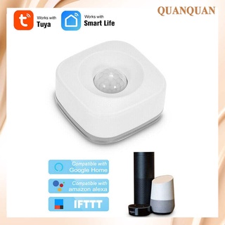 Quanquan Detector De Movimento Sem Fio Wi-Fi Pir Sensor Detector Para Tuya Alexa Assistente Para Casa Inteligente Vida App Home Security Do Assaltante