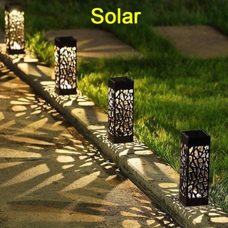 Luzes De Jardim Solares Com Estampa Vazada À Prova D'água LED Para Uso Externo/Caminho/Paisagem/Decoração De Natal