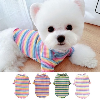Pet Dog Clothes Dog Cat Striped T-Shirt Puppy Clothing For Small Dog Cat (1)