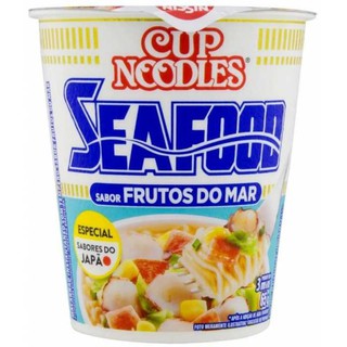 Macarrão Instantâneo Nissin Cup Noodles Sabor Frutos Do Mar 65g.