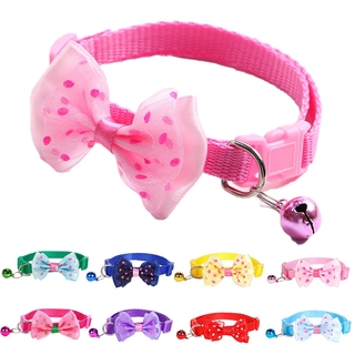 Cute Collar Bowknot Tie with Bell for Cat Puppy Pet Accessories (1)