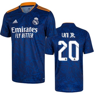Camisa Real Madrid Away Mens Azul Futebol 2021-22