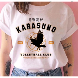 Camiseta Basica Tshirt Algodao VolleyBall Karasuno Ics Asas Haikyuu Anime Japanese Unissex