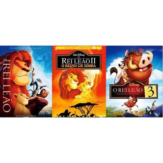 Dvd O Rei Leão Coleção Volumes 1,2 & 3 - Disney - Envio Já