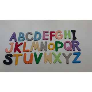 kit com 5 jogo de Alfabeto Móvel (130 letras) com 3,5 cm de Altura no EVA Liso