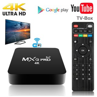 Mxq Pro 4k 2.4g / 5ghz Wifi Android 9.0 Quad Core Smart Tv Box Media Player 2g + 16g (1)