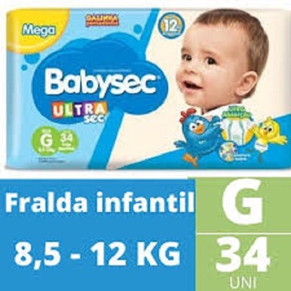 Fralda Babysec Ultra Mega + Toalha Umedecida Baby Free c/50 de Brinde