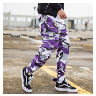Streetwear Camouflage Jogger Cargo Pants Men 2020 Hip Hop Casual Cotton Pockets Harem Pants Camo Elastic Waist Trousers