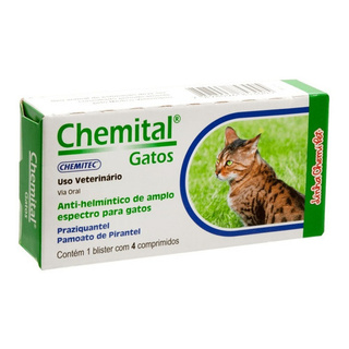 Chemital Gatos C/ 4 Comprimidos