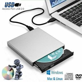 Usb Universal Externo Usb Dvd-Rom Cd-Rom Unidade Queimador Escritor Para Pc Portátil Mac (1)