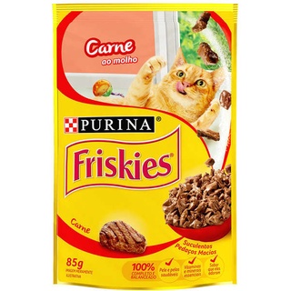 Ração Nestlé Purina Friskies Sachê Carne ao Molho para Gatos