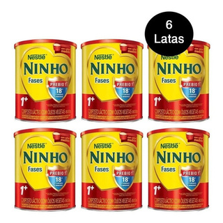 6 Nestlé Ninho Fases Infantil Leite Em Pó 1+ 800g Em Lata